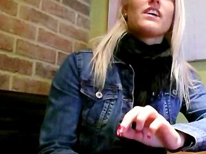 Cute non-professional blondie Czech hotty Monika screwed in public