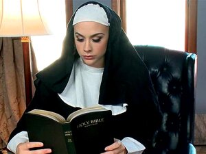 Dominant Lesbian Nun Chanel Preston Paddles Hard Ass To Ebony Sinner Ana Foxxx Then Whips Her Waxed Body Bound In Bed Till Anal Fucks Her With Strapon Porn