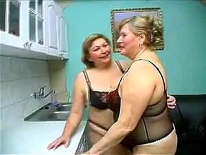 Two Old Chubby Mature Have Wild Sex In Black Lingerie Porn