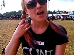 YouPorn Girl Video Blog #17 - Satine Does Download Festival Porn