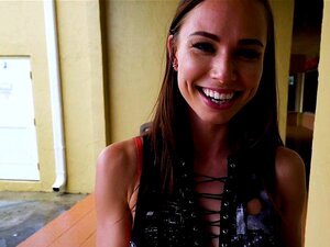 Hottie Has Outdoor Sex For Money. Long Haired Brunette Hottie Aidra Fox With Beautiful Smile Takes Money From Stranger In Public And Then In Hidden Place Sucks His Huge Dick And Fucks It Pov Porn