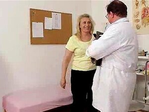 Blond-haired Chubby Milf Explored By Cunt Doctor Porn