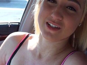 Brunette Tali Dava Shows Tits in Car and Bounce on Hard Prick