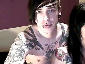  immature emo playgirl sucks weenie and receives drilled