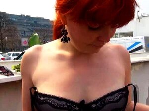 Redhead Euro slut Florence ass railed with stranger for money